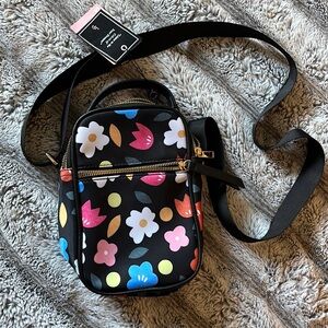 Like Dreams Floral Double Pocket Sling Crossbody Bag
